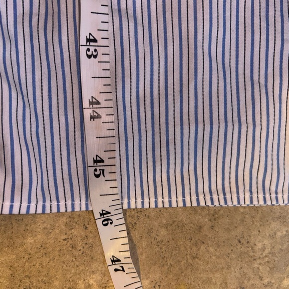 J. Crew dress - 100% cotton smocked top peasant style midi length white striped - Picture 11 of 11